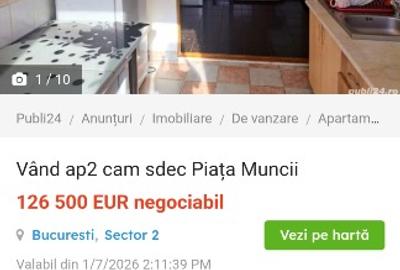 Apartament cu 2 camere semidecomandat în P-ța Muncii - 4