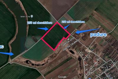 De vanzare teren 6.2HA langa lac si padure/DN4- soseaua Oltenitei - 1