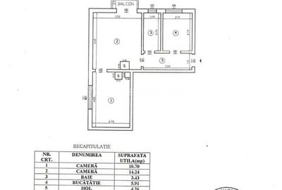 Etaj 1 | Apartament 2 camere - Pacurari | 40mp + CT Etaj 1 | Apartament 2 camere - Pacurari | 40mp + CT - 7