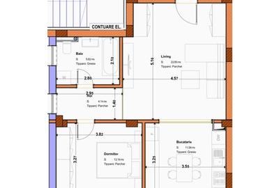Apartament cu 2 camere semidecomandat în Tineretului - 16