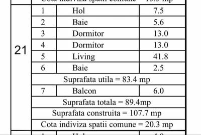Apartament cu 3 camere decomandat în Central - 2