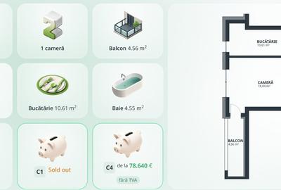 Apartament cu 2 camere decomandat în Tătărași - 1