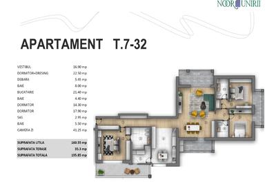 Penthouse cu 4 camere decomandat în Unirii - 15