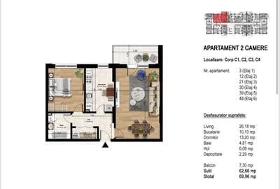 RATE LA DEZVOLTATOR  - GARSONIERE, APARTAMENTE DE 2 SI 3 CAMERE - 5