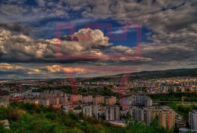 Teren  cu PUZ  Feleacu 2.800mp parcelabil/ 4 utilități asfalt panorama - 9