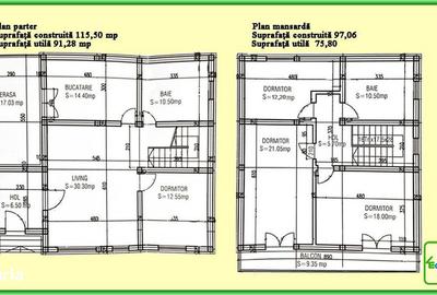 Casă cu 5 camere cu Teren 470 Mp în Păulești - 15