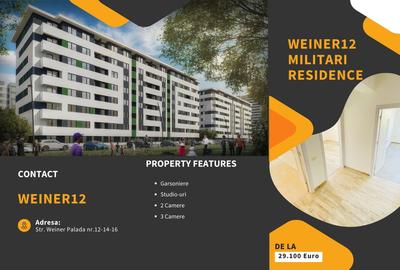Apartamente 2 camere Weiner 12 Residence Militari Direct Dezvoltator
