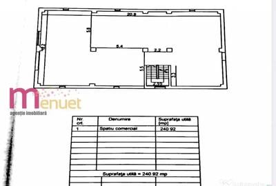 Spațiu comercial, de 240 mp, în E3 - 7