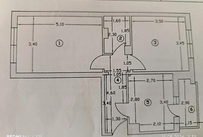 Apartament cu 2 camere decomandat în Central