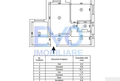 Apartament cu 3 camere în Tătărași