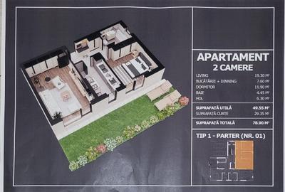Apartamente 2 cam - Gradina - Terasa - Finisaje la alegere - Str. Postalionului - 4