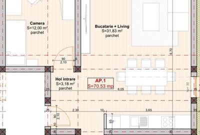 COMISION 0% | 3 camere + 16.75 mp terasa + 15 mp gradina - 22