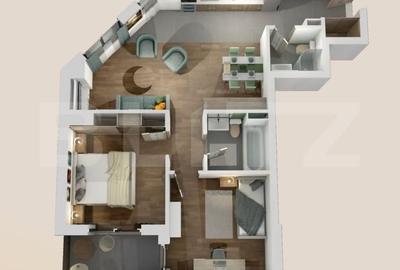 Apartament cu 3 camere în Central