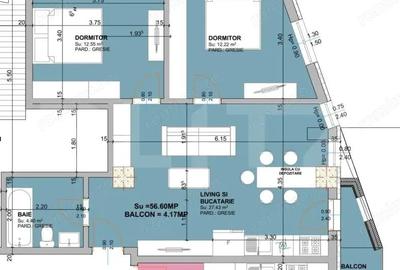 Apartament cu 2 camere semidecomandat în Central - 3