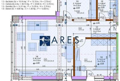 Bloc nou | Ozon Tower | Central | 2 camere | Et. 2 - 3
