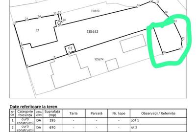 Teren zona centrala, 915mp, deschidere 15ml, Str. Al.I. Cuza - 8