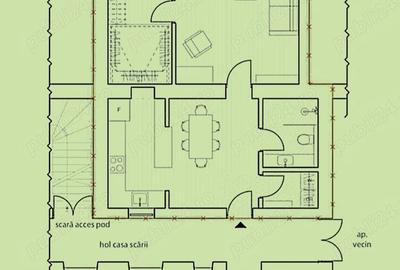Apartament cu 3 camere decomandat în Medicină - 2