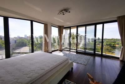 Duplex Spectaculos cu 5 camere, vedere libera Herastrau, mobilat modern, parcare - 4