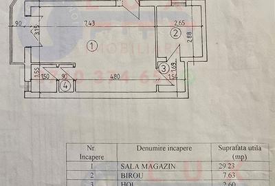 Spațiu comercial, de 54.42 mp, în Babadag