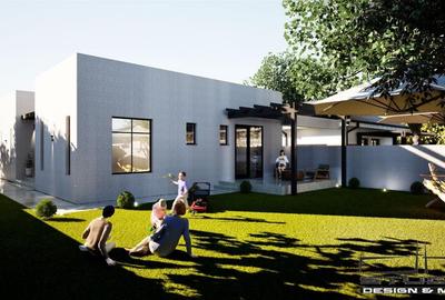 Casa individuala parter - 4 camere - 2 bai - 420 mp teren - 12