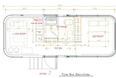 Casa tip Capsula de la View Box Houses - modelul Barcelona