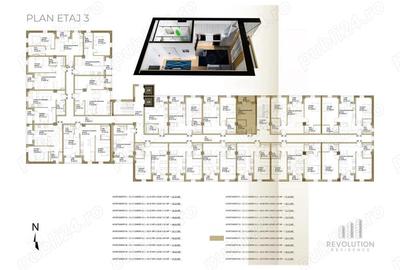 Apartament cu 2 camere decomandat în Republicii - 12