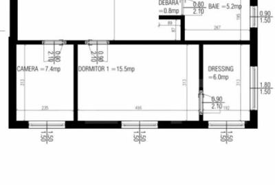 Apartament cu 3 camere, 76 mp, zona Straulesti Apartament cu 3 camere, 76 mp, zona Straulesti - 15