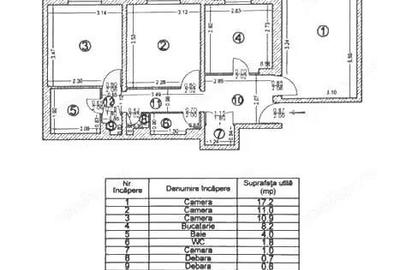 Apartament 3 camere Mosilor-VAV Vodafone, etaj 3, decomandat - 19