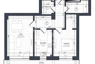 Apartament cu 2 camere decomandat, mobilat în Blumăna - 17