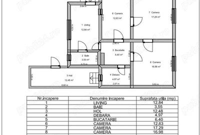 Casă cu 6 camere cu Teren 1100 Mp în Colun - 1