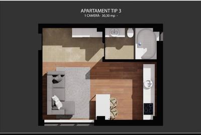 Garsonieră decomandată în Bucium - 6