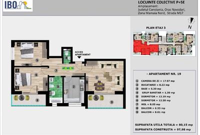 Apartament cu 3 camere decomandat în Nord - 3