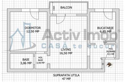 Apartament cu 2 camere decomandat, mobilat în Central - 11