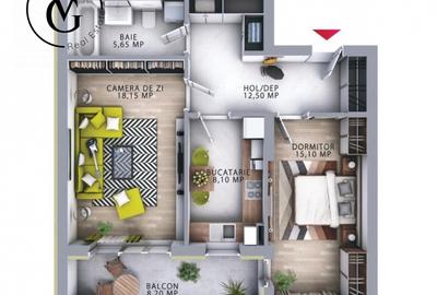 Apartament 2 camere - Maurer | Tomis Plus - TVA inclus - 13