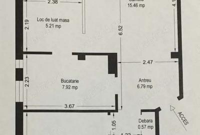 Apartament cu 2 camere decomandat în Circumvalațiunii