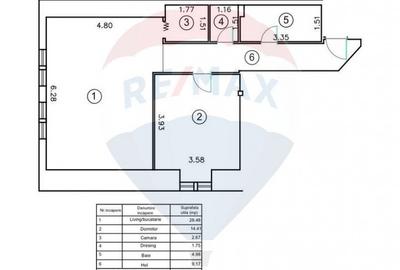 Apartament cu 2 camere decomandat în Central - 9