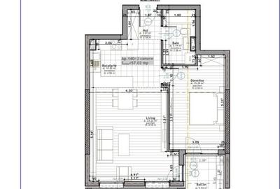 Apartament cu 2 camere semidecomandat, mobilat în Zorilor - 8