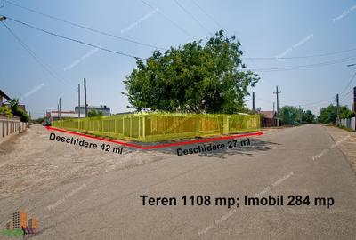 Imobil P+1E, 284mp, teren 1108 mp, deschidere mare pe 2 strazi, pozitie Centrala - 1