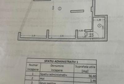 Spațiu comercial, de 66 mp, în 13 Septembrie