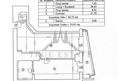 Apartament cu 2 camere semidecomandat, mobilat în Barbu Văcărescu - 15