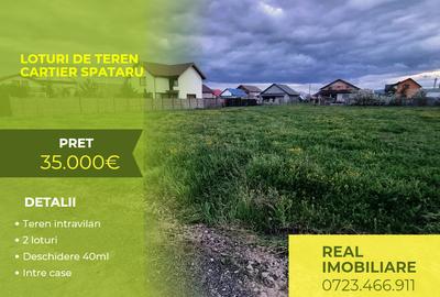 Teren Spataru 2 loturi - pentru case - hale - comercial !