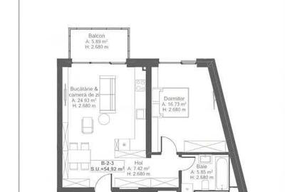 Apartament cu 2 camere decomandat în Central - 2