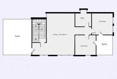 Apartament cu 3 camere semidecomandat în Central - 1