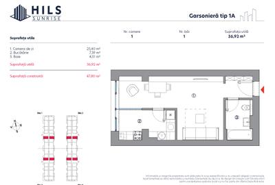 Garsoniera Tip 1A | HILS Sunrise | Ansamblu cu Pre-certificare GREEN Homes - 7