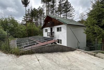 Casa in Moroeni, in afara satului, langa  parau, inconjurata de o padure de pini