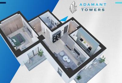 ADAMANT TOWERS | 2 camere | decomandat, 72.3mp | Nicolina Iasi - 7