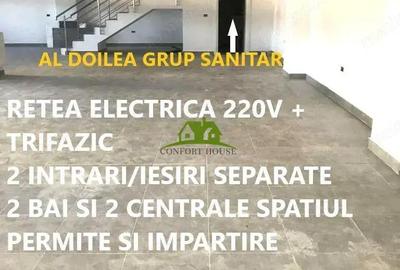 Spatiu comercial nou amenajat 2 intrari/2bai/2centrale/PVC tripan - 2
