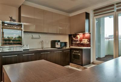 Penthouse cu 4 camere semidecomandat, mobilat în Aviației - 20