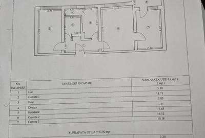 Apartament cu 3 camere semidecomandat în Central - 12