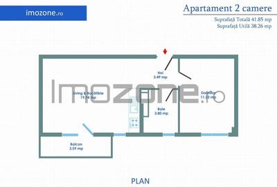 Strada Ghidigeni, zona Raul Doamnei, 2 camere, bloc nou, DOAR PALTA CASH - 17